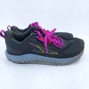 Altra Shoes Womens 9.5 outroad Trail Running Sneakers Gray Fuchsia Hiking Walk